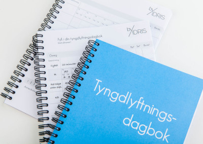Tyngdlyftningsdagbok, byidris, träningsdagbok, loggbok